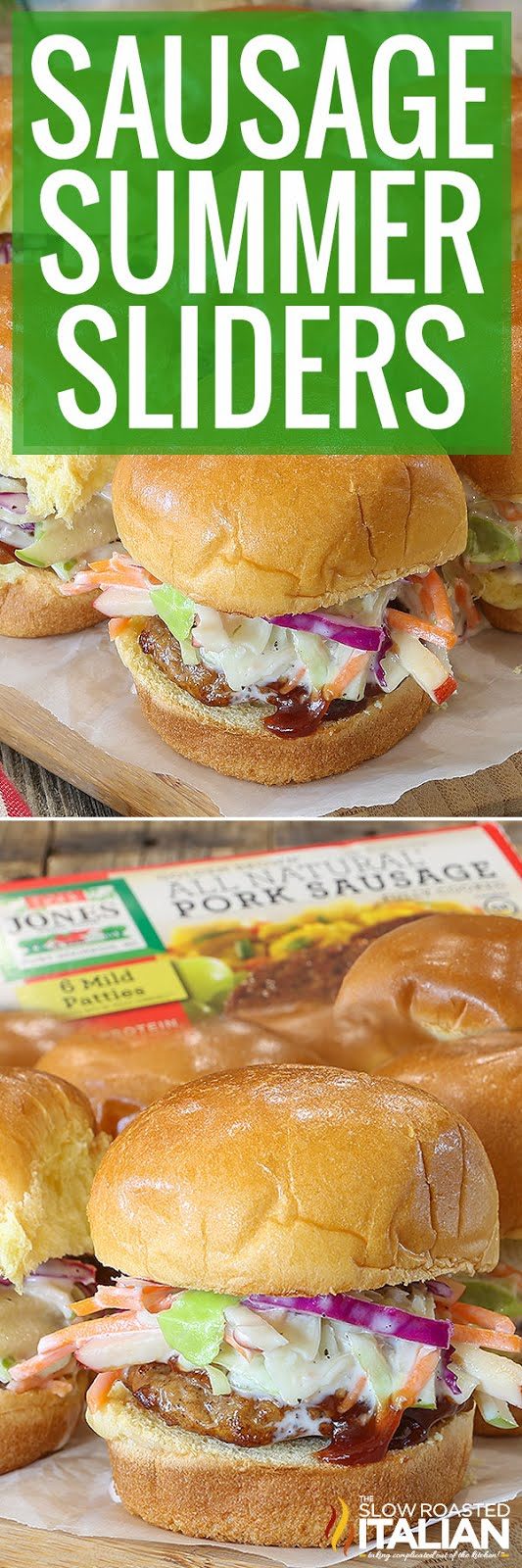 sausage summer sliders -pin