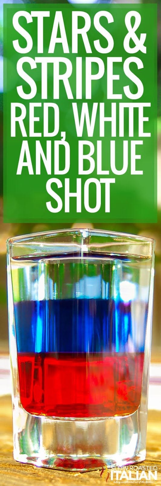 red white and blue shot-pin