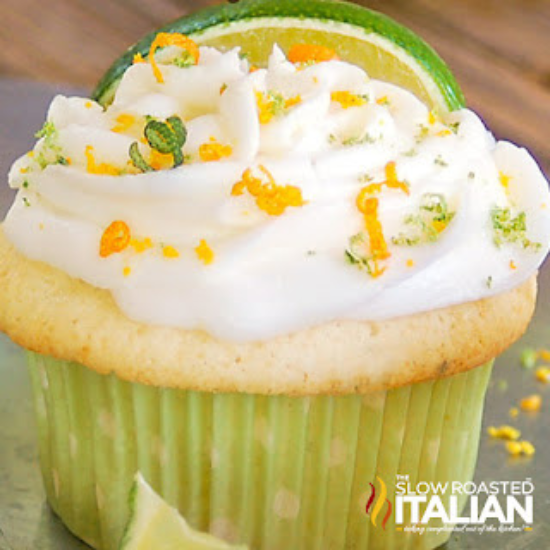 margarita cupcake with icing