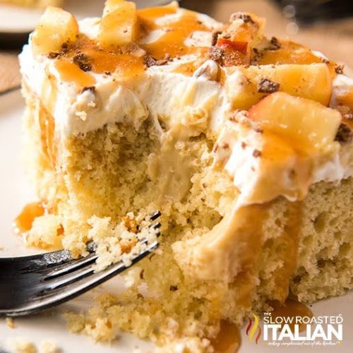 Caramel Apple Poke Cake The Slow Roasted Italian