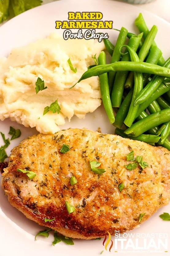 titled image: Baked Parmesan Pork Chops