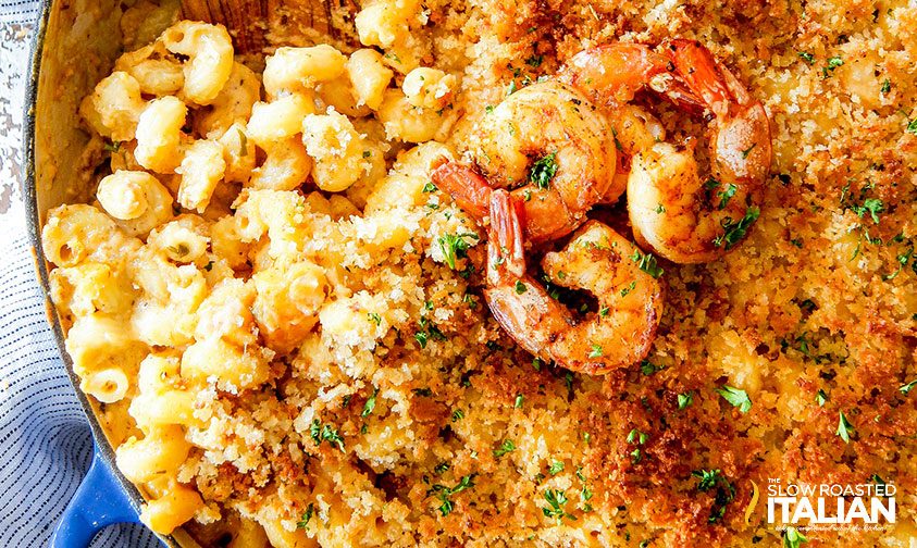 shrimp in macaroni and cheese