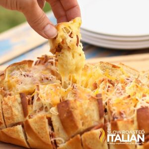 pull apart bread with bacon cheese and ranch seasoning