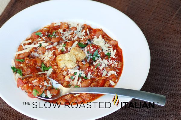 bowl of italian chili