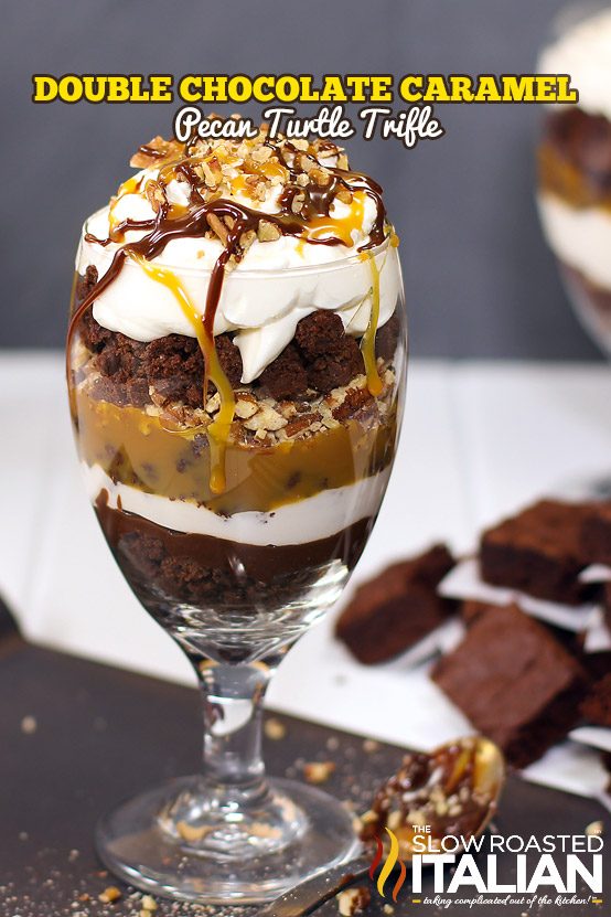 Chocolate Caramel Turtle Dessert Trifle