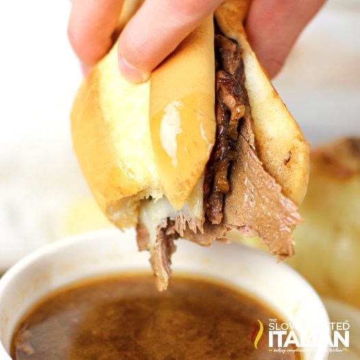 Crockpot French Dip Sandwiches