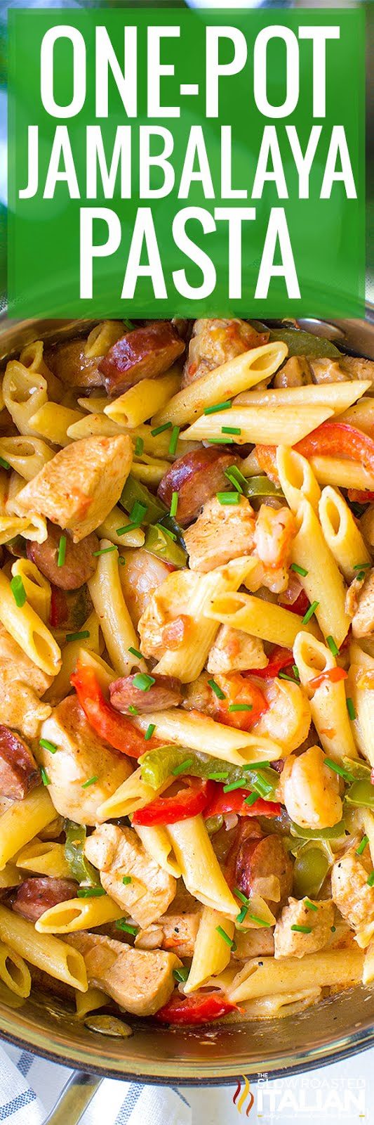 one pot jambalaya pasta -pin