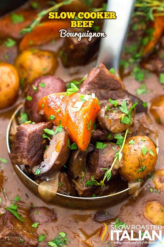 Slow Cooker Beef Bourguignon