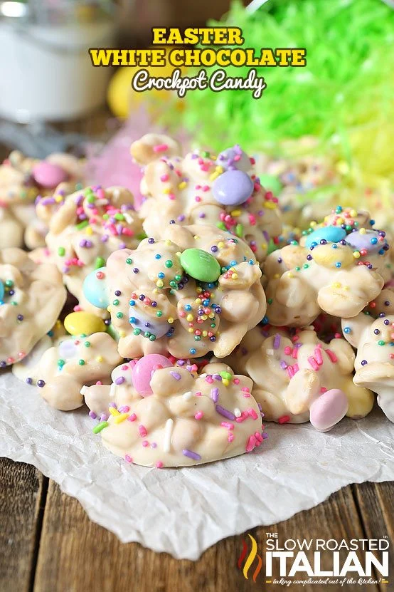 stack of homemade easter candy