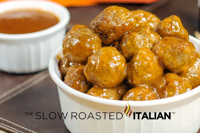 sweet and sour appetizer meatballs.