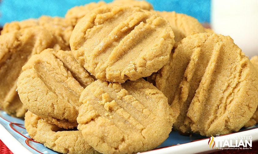simple 3 ingredient dessert of peanut butter cookies