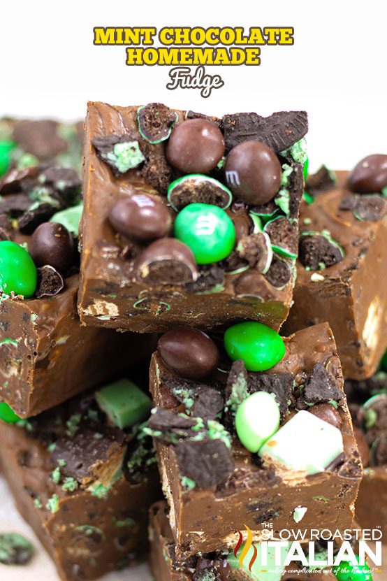 Mint Chocolate Homemade Fudge + Video