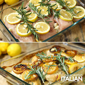 roasted chicken breasts with lemon and rosemary
