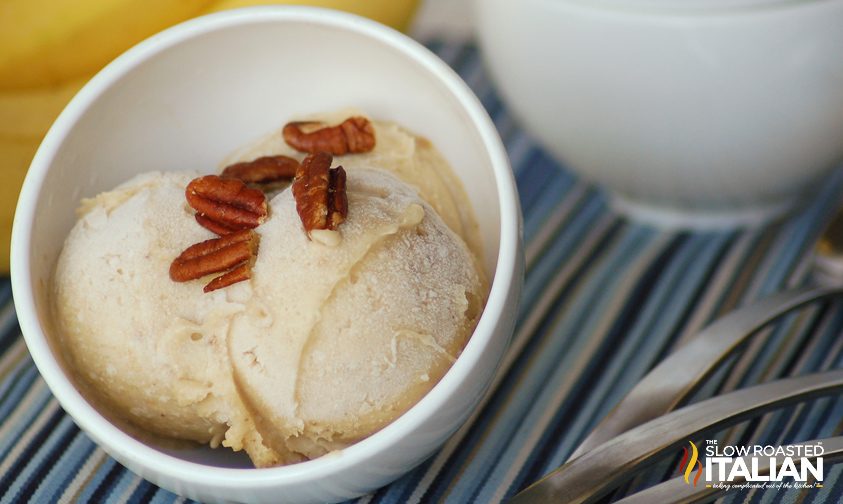 nice cream in a bowl