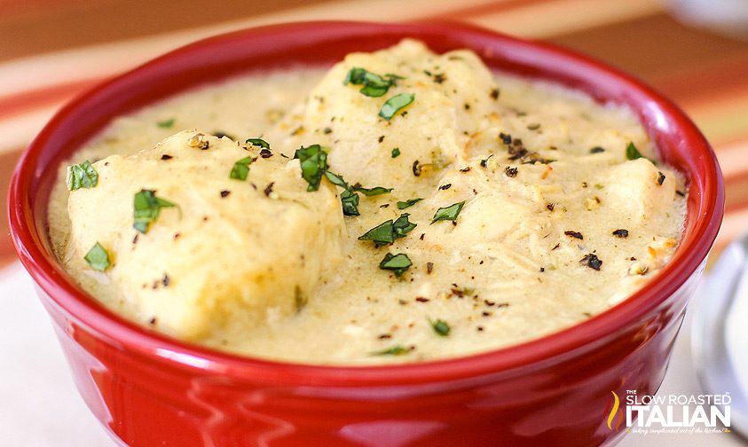 Simple Crock Pot Chicken and Dumplings