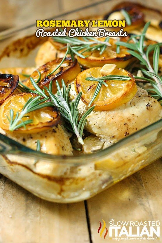 Rosemary Lemon Roasted Chicken Breasts