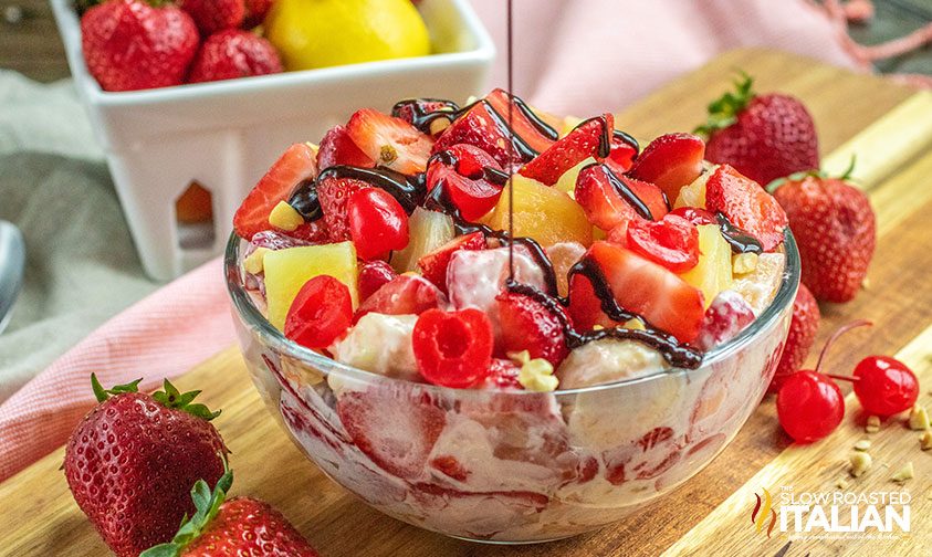 Banana Split Cheesecake Salad