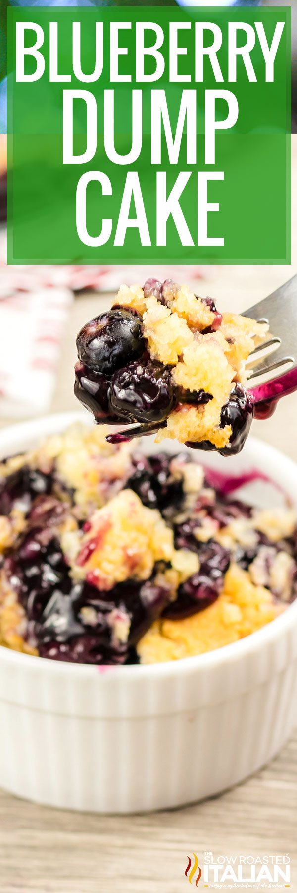 titled image (and shown): blueberry dump cake