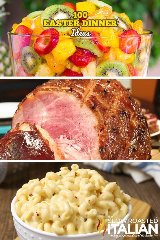 titled collage of Easter menu ideas