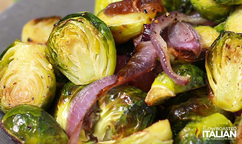 Best Ever Garlic Roasted Brussels Sprouts