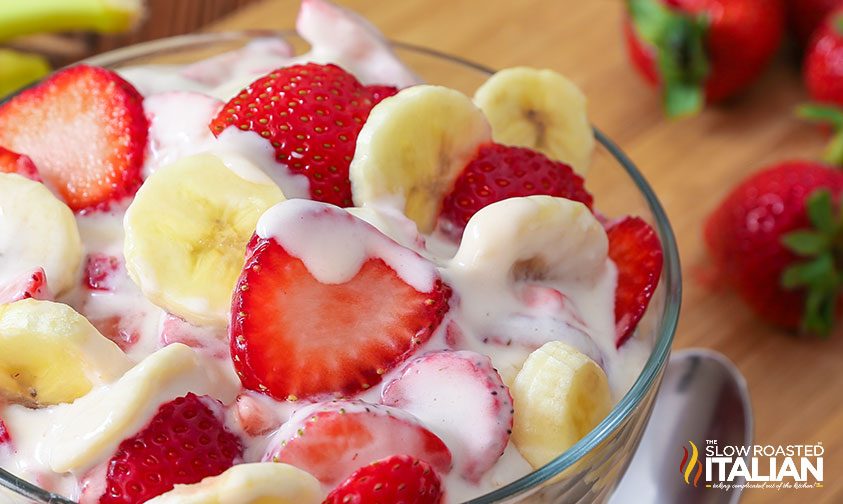 Strawberry Banana Cheesecake Salad