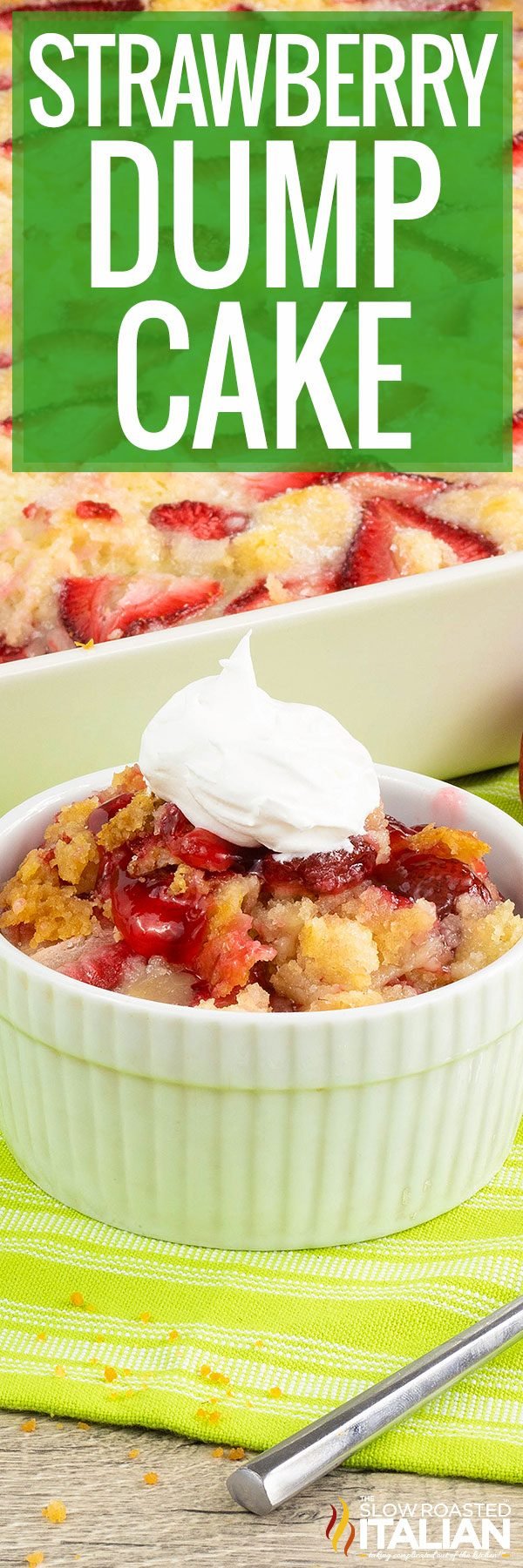 titled image (and shown): strawberry dump cake