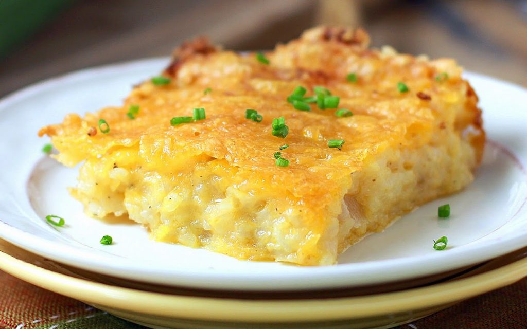 cracker barrel hashbrown casserole on a plate