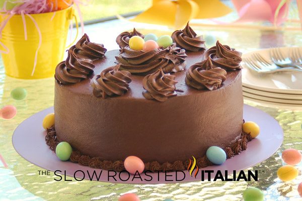 perfect chocolate cake for Easter dinner