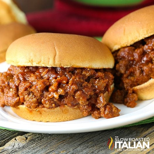 Lazy Day Sloppy Joe On Plate