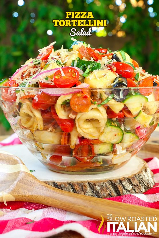 Pizza Tortellini Pasta Salad + Video