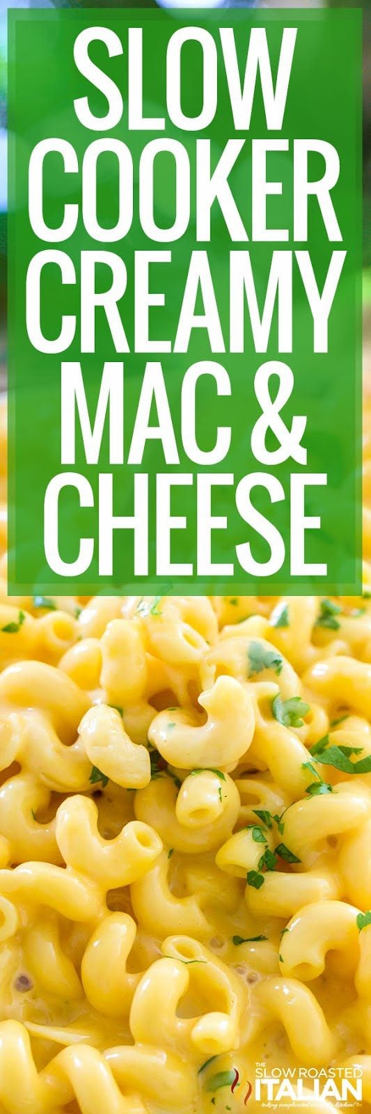 titled image (and shown): slow cooker creamy mac and cheese