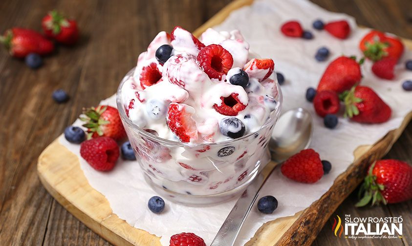 summer berry cheesecake salad