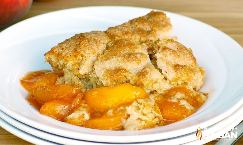 summer peach cobbler