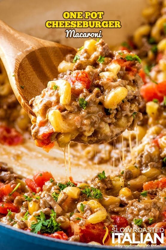 One Pot Homemade Hamburger Helper with Cheese + Video