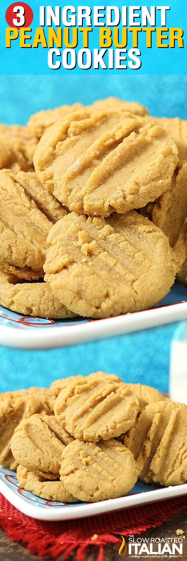 3 Ingredient Peanut Butter Cookies