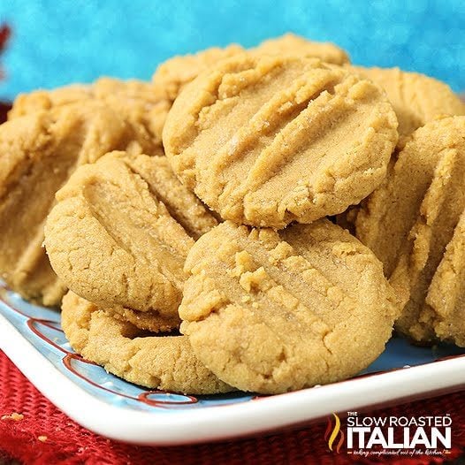 Peanut Butter Cookies Stacked