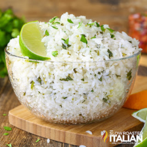 chipotle rice recipe in a bowl