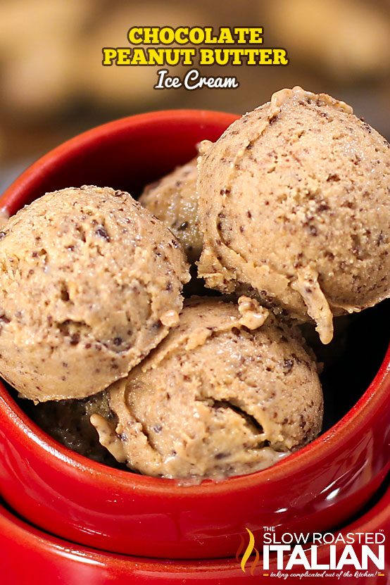 Chocolate Peanut Butter Ice Cream (3-Ingredients)