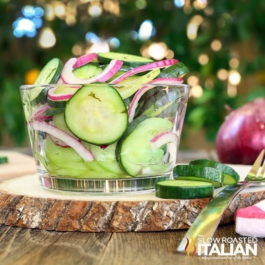 cucumber onion salad with vinegar