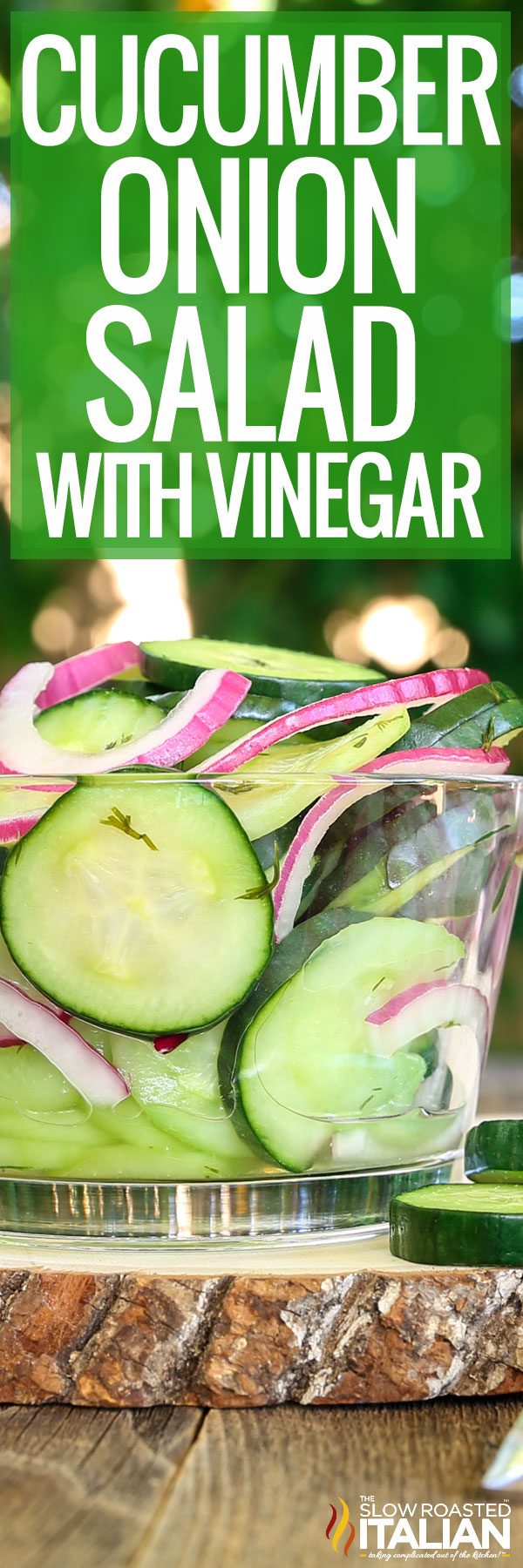 titled image (and shown): cucumber onion salad with vinegar