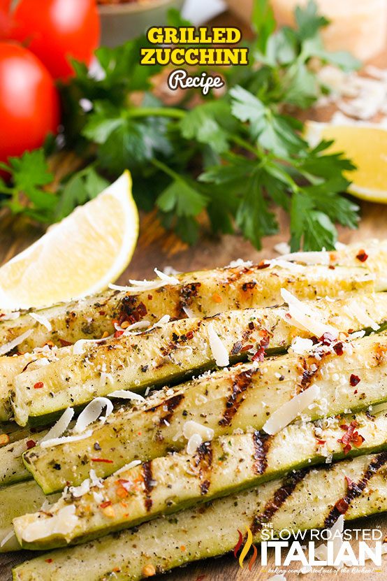 Grilled Zucchini Parmesan