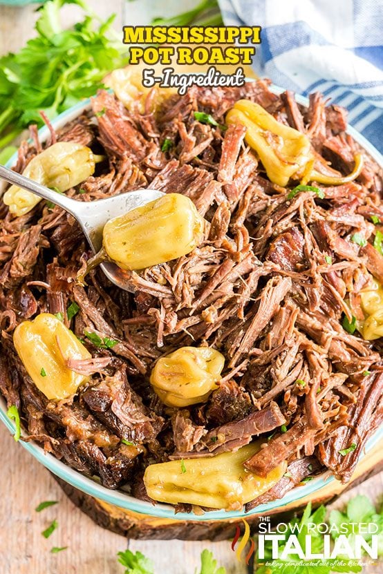 Slow Cooker Mississippi Mud Pot Roast + Video