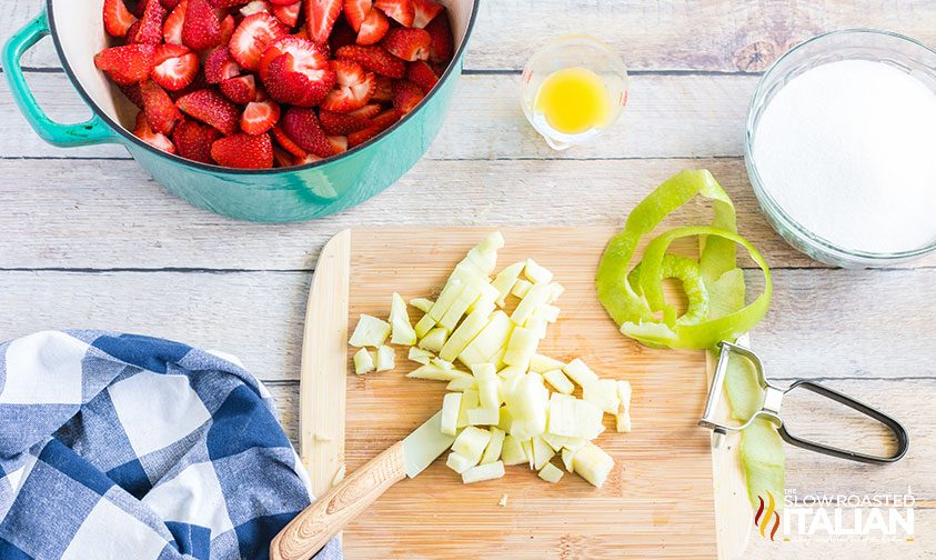 Strawberry Jam: Ingredients for the recipe