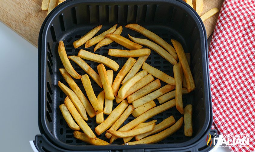air fryer frozen fries cooked