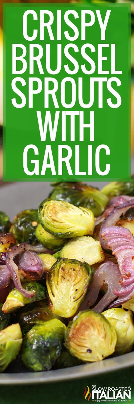 titled image for crispy brussel sprouts with garlic