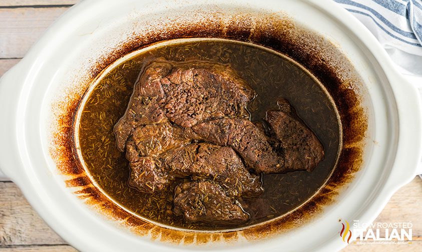 crockpot chuck roast finished cooking