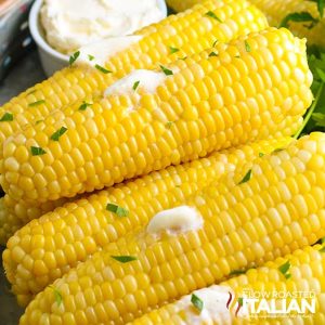 instant pot corn on the cob with butter and parsley