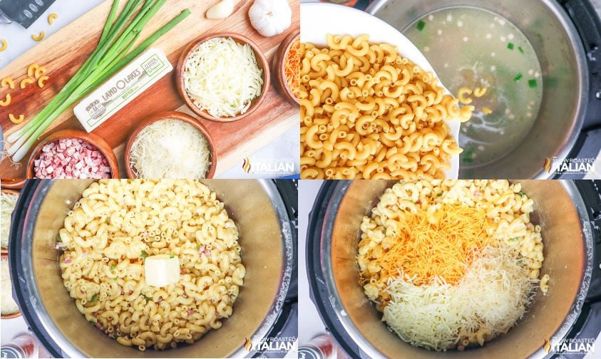 Instant Pot mac n cheese step by step