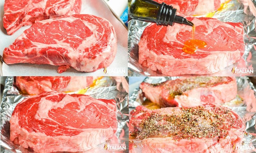how to cook steak step by step oil, salt, pepper