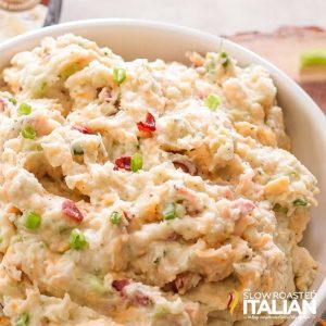 Bowl of Ranch Mashed Potato Salad